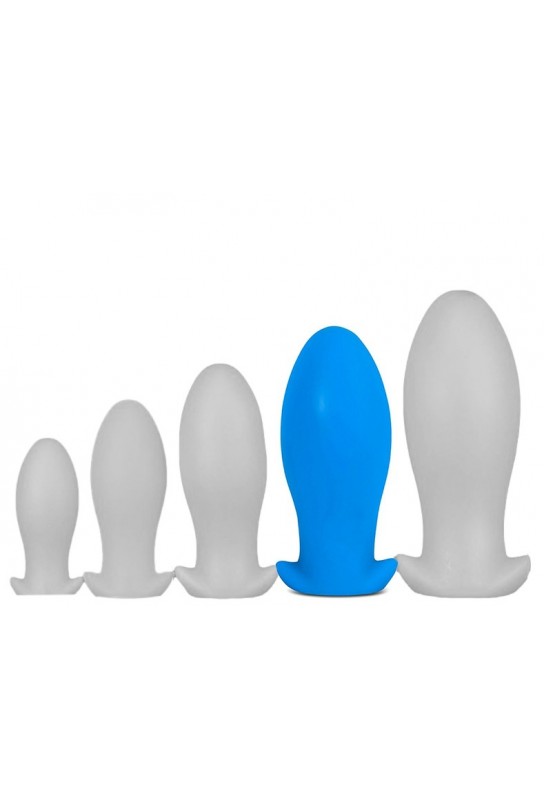 Plug silicone Saurus Egg XL 16.5 x 7.3cm Bleu 