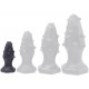 Plug silicone Monster Spike S 8 x 3.5cm Noir