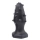 Plug Silicone Monster Spike L 14 x 5.5cm Noir 