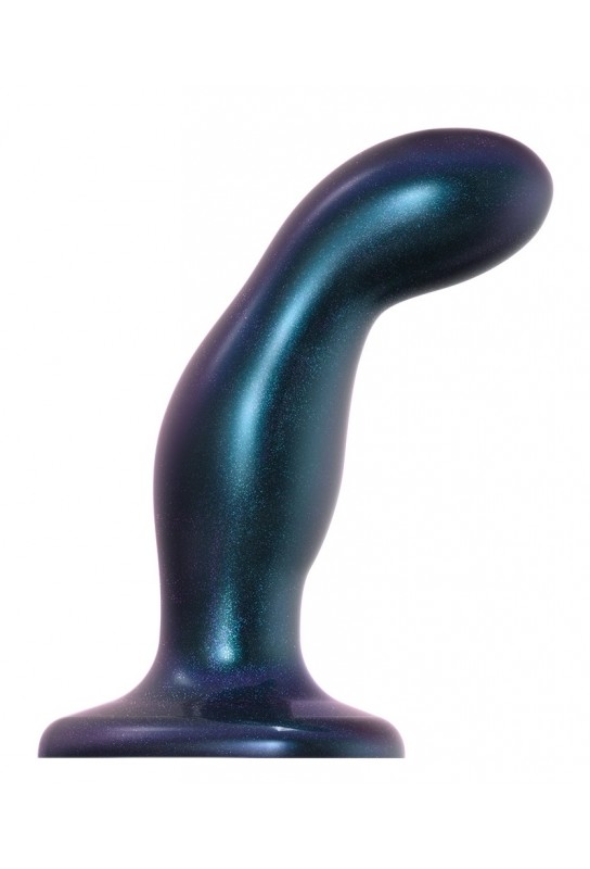 Plug Silicone Snaky Strap-On-Me M 14 x 3.8cm Bleu 