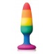 Plug en silicone Rainbow 10 x 2.8 cm 