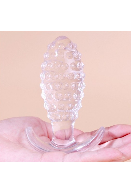 Plug transparent Dotted Pine M 7.5 x 3cm 