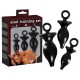 Pack de 3 plugs Tet Ass Noirs 