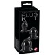 Pack de 3 Plugs Mini fat noirs 