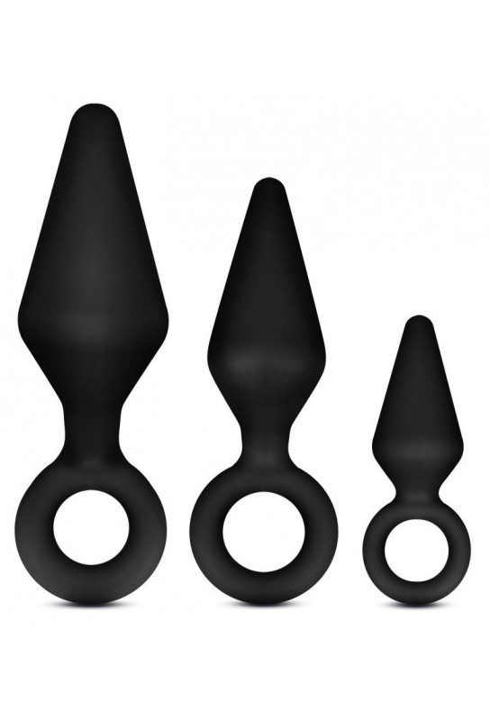 Lot de 3 Plugs Anal Adventures Loop plug 