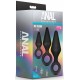 Lot de 3 Plugs Anal Adventures Loop plug 