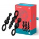 Kit de 3 plugs Silicone Booty Call Satisfyer 9.5 x 2.5cm 