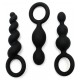 Kit de 3 plugs Silicone Booty Call Satisfyer 9.5 x 2.5cm 