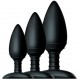 Lot de 3 plugs Silicone Trio Nexus Noirs 