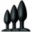 Lot de 3 plugs Silicone Trio Nexus Noirs