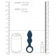 Plug Teardrop Baltic S 9 x 3cm Bleu 
