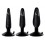 Kit de 3 plugs Xplorer noirs