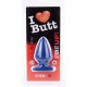 Plug Fat S I Love Butt 11 x 6 cm Bleu 