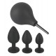 Kit 3 Plugs Bijou Velvet Jewel Noir 