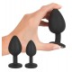 Kit 3 Plugs Bijou Velvet Jewel Noir 