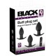 Lot de 3 plugs vibrants Silibutt Noirs 