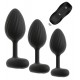 Lot de 3 Plugs vibrants Vrillass Noirs 10 Vibrations
