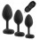 Lot de 3 Plugs vibrants Vrillass Noirs 10 Vibrations