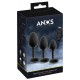 Lot de 3 Plugs vibrants Vrillass Noirs 10 Vibrations 