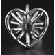 Plug en métal Heart Line S 5.5 x 2.9cm 