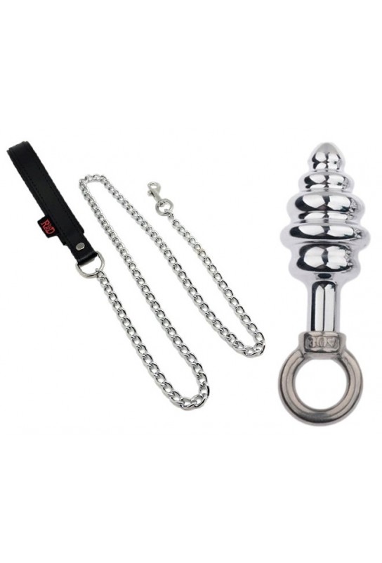 Plug en métal Butt Pal avec laisse 6 x 2.8cm 