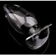Plug en verre Open Glass M 10 x 4.5cm 