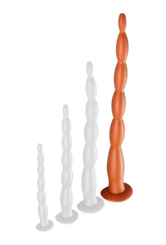 Gode long SCALE BEADS XL 60 x 6 cm 