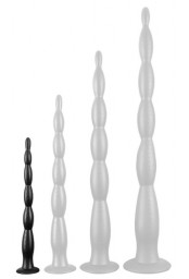 Gode Scale Beads S 30 x 3cm Noir