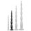 Gode long Scale Beads M 40 x 4cm Noir
