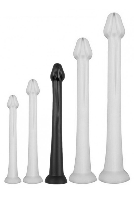 Gode long Whale Dildo L 42 x 6cm - Pointe 5cm Noir 