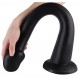 Gode long Whale Dildo L 42 x 6cm - Pointe 5cm Noir 