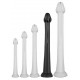 Gode long Whale Dildo XL 48 x 7cm - Pointe 5.5cm Noir 