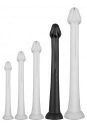 Gode long Whale Dildo XL 48 x 7cm - Pointe 5.5cm Noir