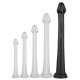 Gode long Whale Dildo XXL 55 x 7.5cm - Pointe 6.3cm Noir 
