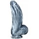 Gode silicone Fat Dick 18 x 6.5cm Noir-Blanc 