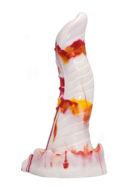 Gode Lizard 20 x 5cm Blanc-Orange 