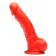 Gode en silicone Stretch N°3 - 19 x 4.8cm Rouge 