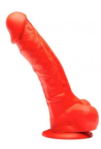 Gode en silicone Stretch N°3 - 19 x 4.8cm Rouge 