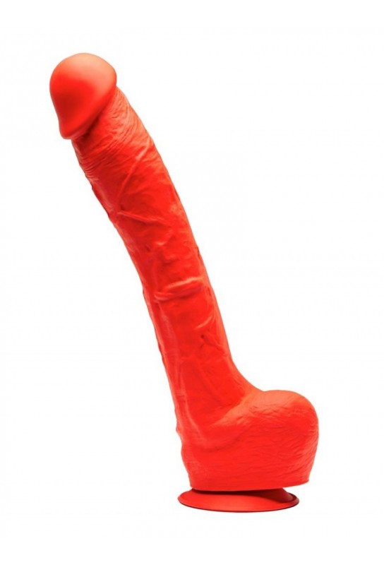 Gode en silicone Stretch N°7 - 32 x 7cm Rouge 