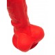 Gode en silicone Stretch N°5X - 27 x 8cm Rouge 