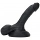 Gode en silicone Bigbal 14 x 4cm Noir 