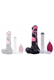 Gode Éjaculateur Hurulf Squirt L 31 x 8cm Noir-Rose