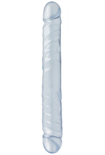 Double gode Jelly Clear 29 x 3.7cm Bleu 