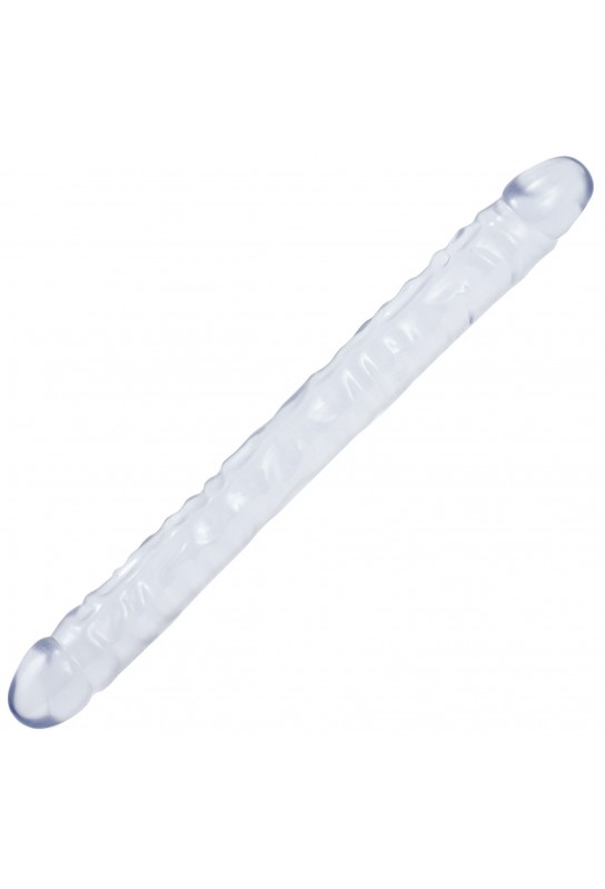 Double gode Jelly Clear 44 x 4.3 cm 
