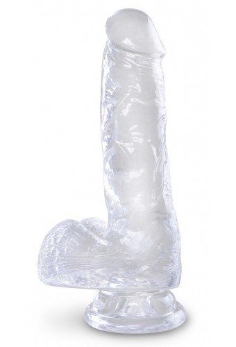 Gode transparent king Cock 13.5 x 3.5cm 