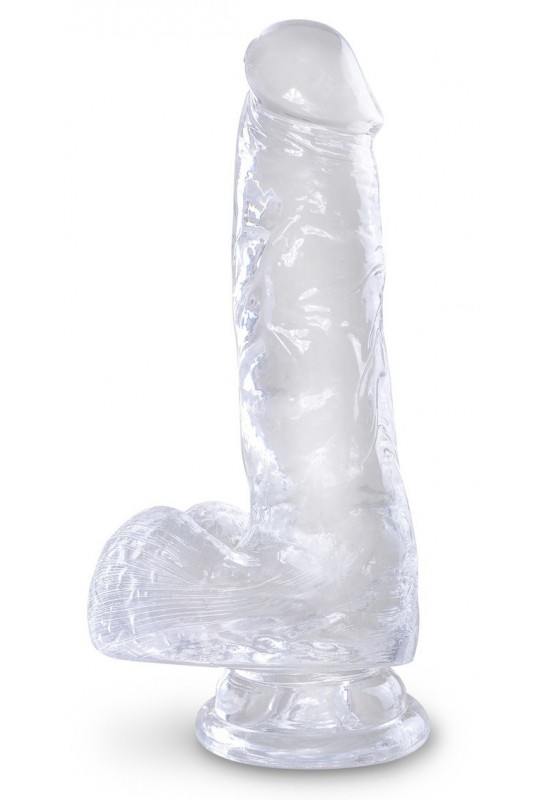 Gode transparent king Cock 13.5 x 3.5cm 