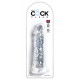Gode transparent King Cock 20 x 4.5cm 