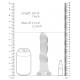 Gode Twist Crystal RealRock 16 x 4cm Transparent 