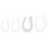 Double Gode transparent U Jelly L 17 x 4.5cm