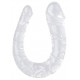 Double Gode transparent U Jelly L 17 x 4.5cm 